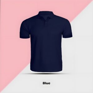 RebelBoat Blue Plain Polo T-Shirt